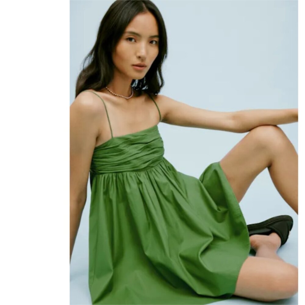 Reformation Catarina Dress Palm Green - Size 4
